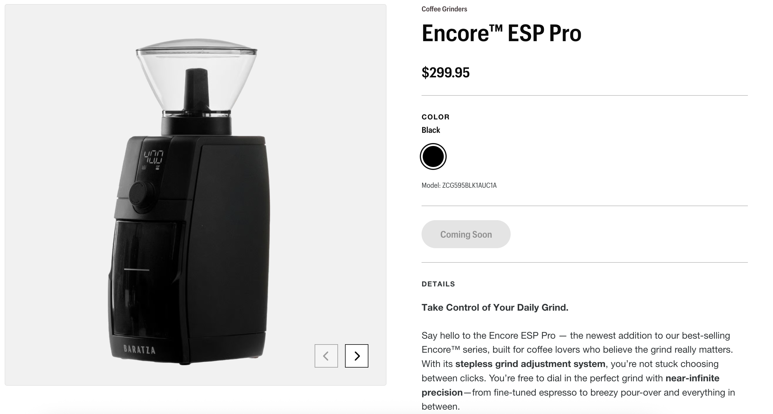 Phil McKnight, President of Global Specialty Coffee At Breville shows us the Encore ESP Pro.